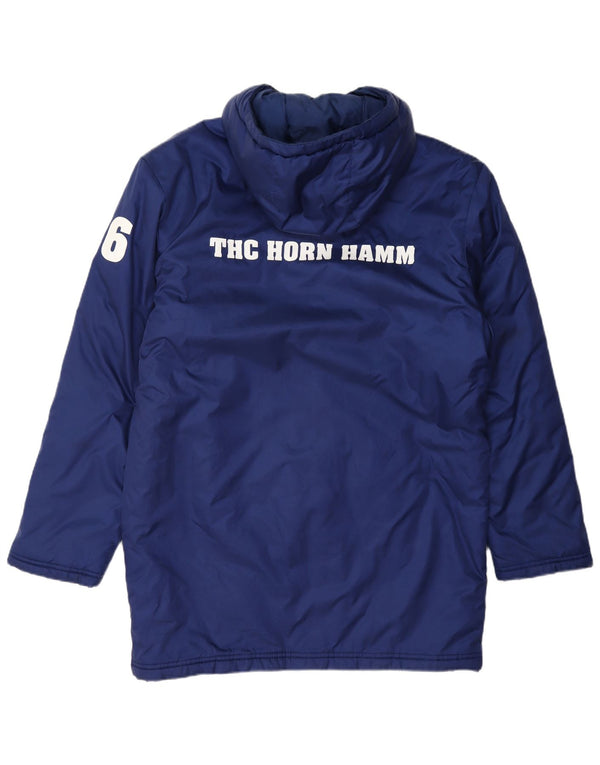 Adidas Mens THC HORN HAMM Graphic Hooded Padded Coat UK 38 Medium Navy Blue
