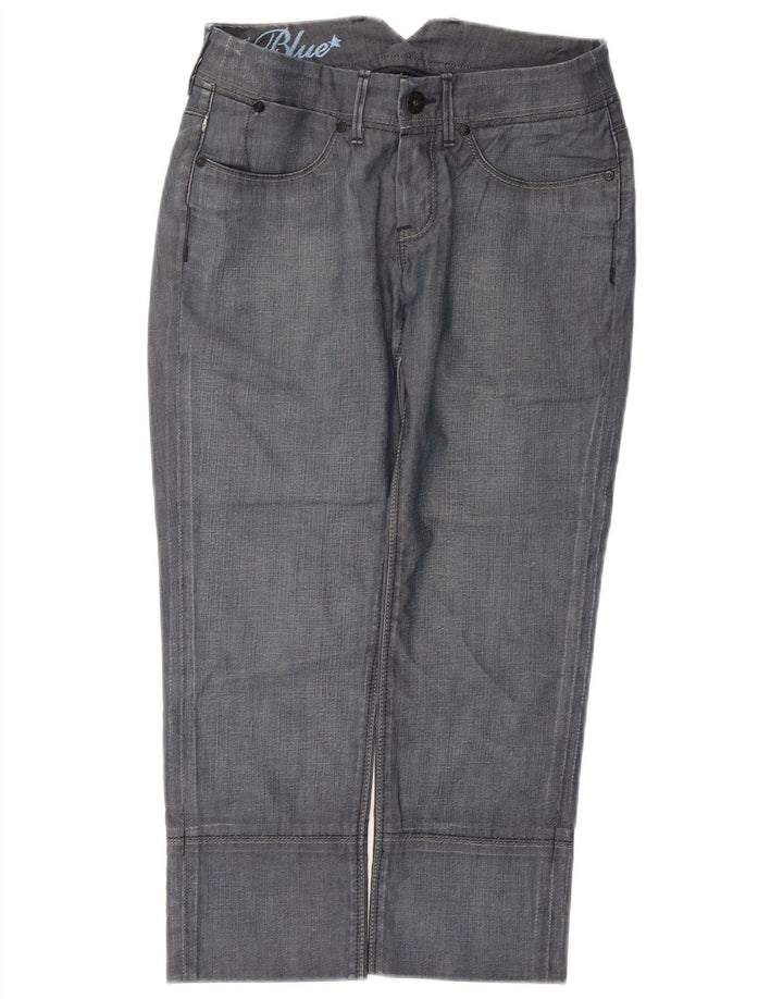 Levi's Womens Cropped Trousers W30 L24 Blue Cotton