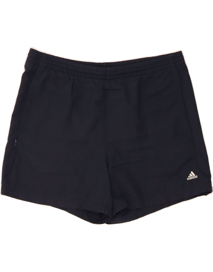ADIDAS Mens Sport Shorts XL  Navy Blue Polyester Vintage Adidas and Second-Hand Adidas from Messina Hembry 