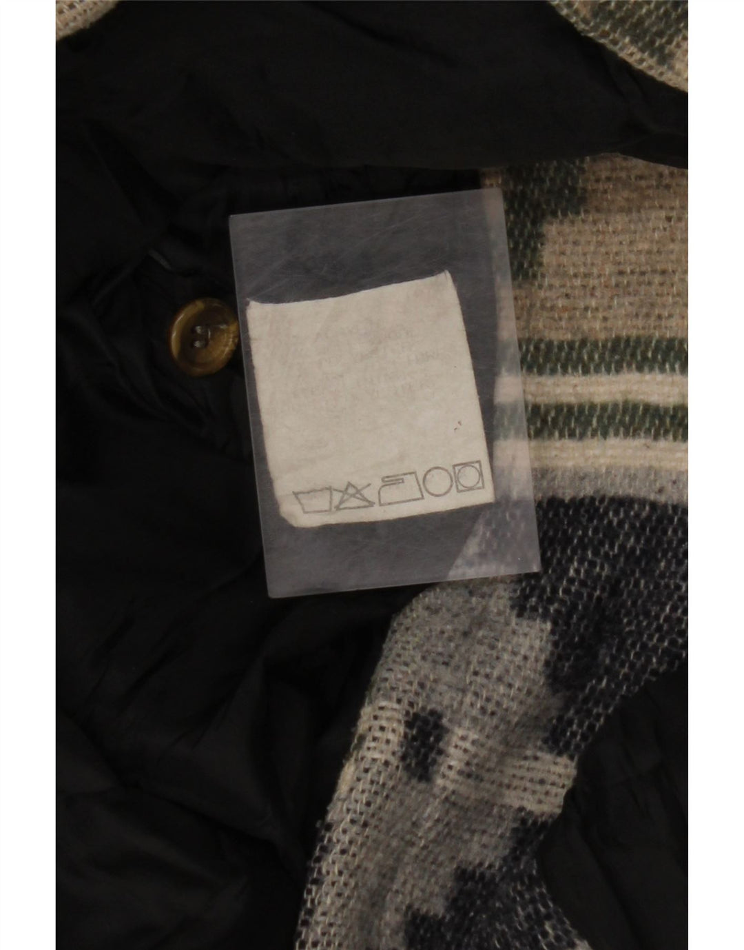 VINTAGE Mens 4 Button Blazer Jacket UK 38 Medium Beige Fair Isle