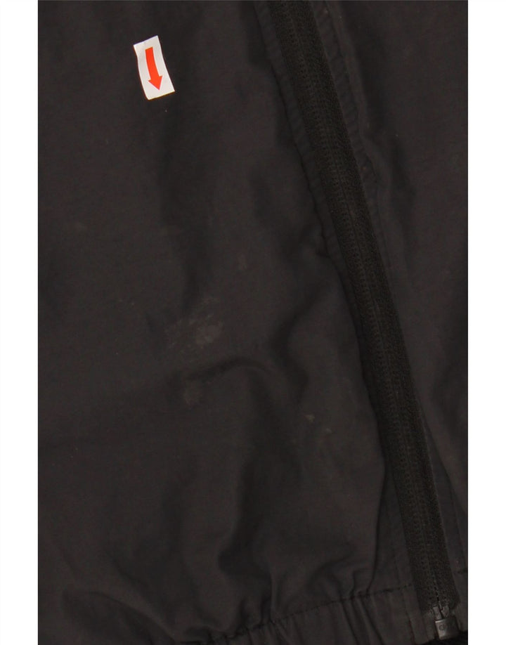 LYLE & SCOTT Boys Hooded Bomber Jacket 14-15 Years Black Cotton