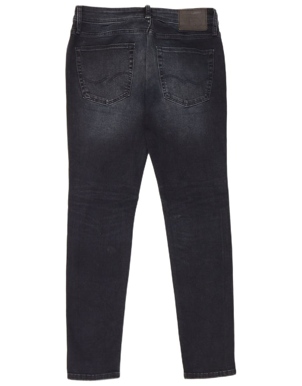 Jack & Jones Mens Liam Skinny Jeans W31 L30 Navy Blue Cotton