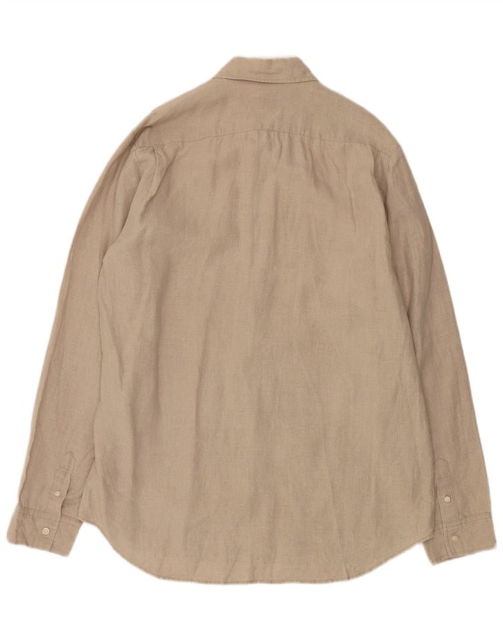 Calvin Klein Jeans Mens Shirt 2XL Beige Linen