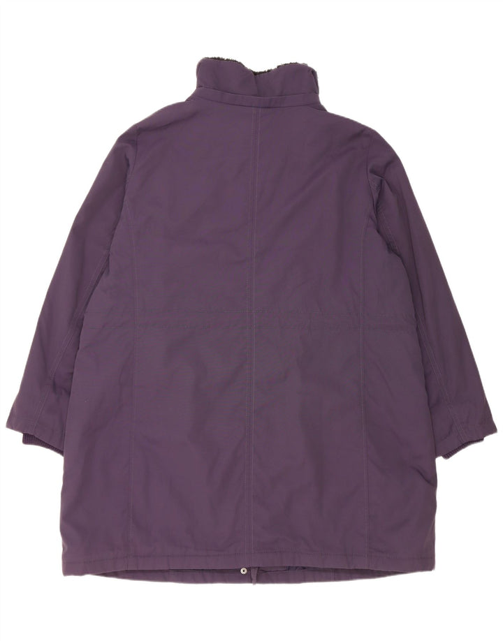 Marks & Spencer Womens Padded Coat UK 18 XL Purple Polyamide