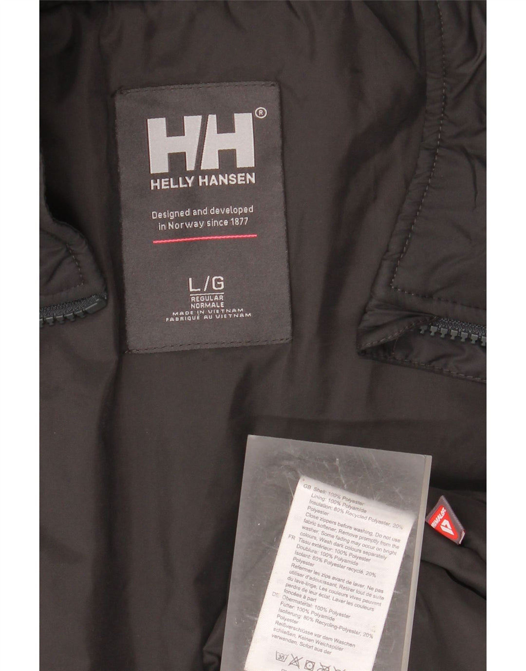 HELLY HANSEN Mens Regular Fit Windbreaker Jacket UK 40 Large Black