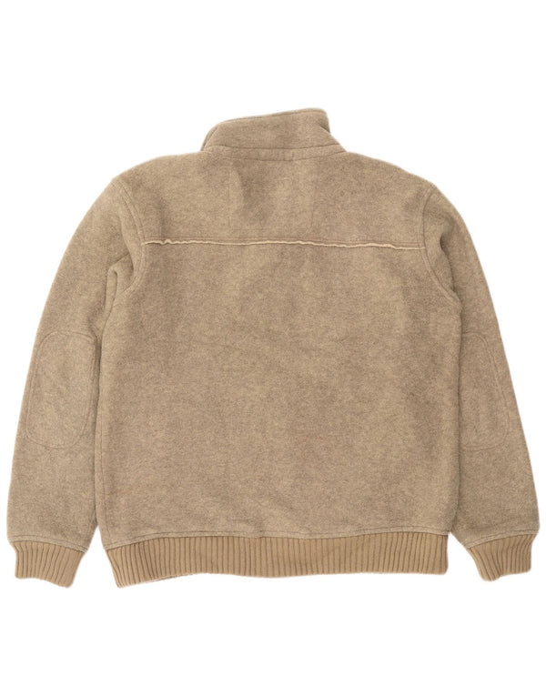 Marks & Spencer Mens Blue Harbour Tracksuit Top Jacket Large Beige Flecked