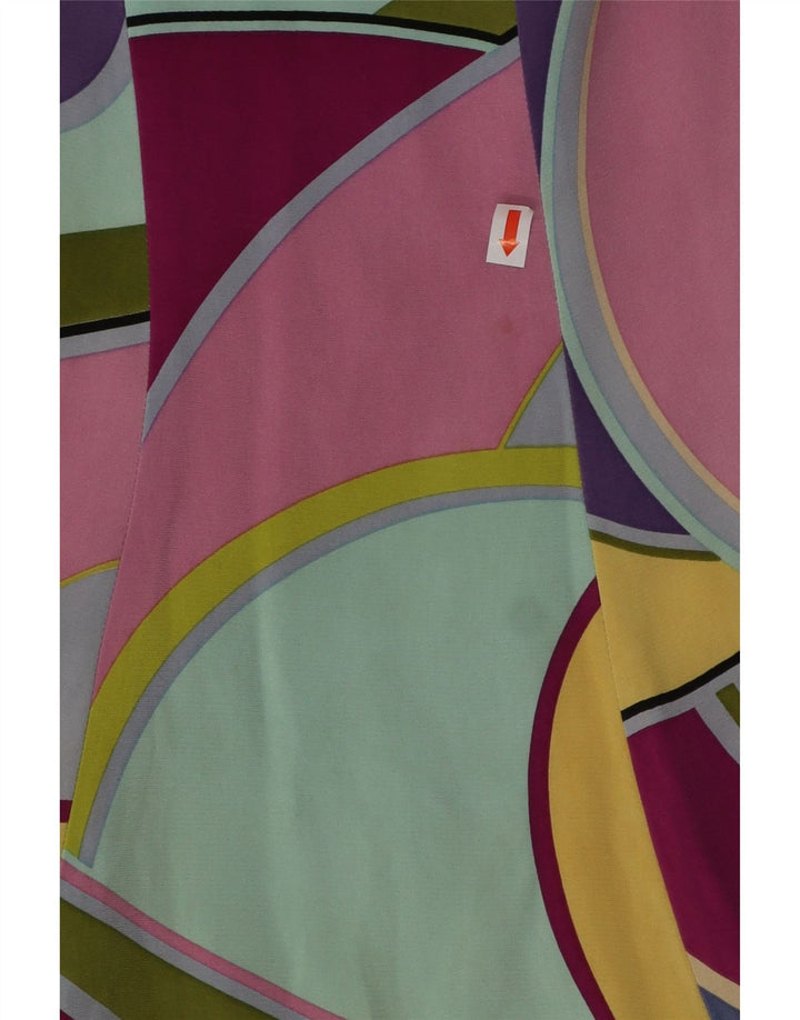 KAREN MILLEN Womens A-Line Skirt UK 10 Small W30 Multicoloured Geometric