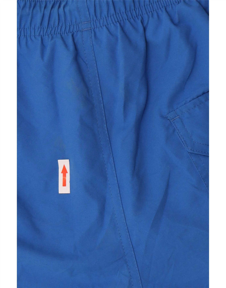Timberland Mens Graphic Swimming Shorts Large Blue Polyester
