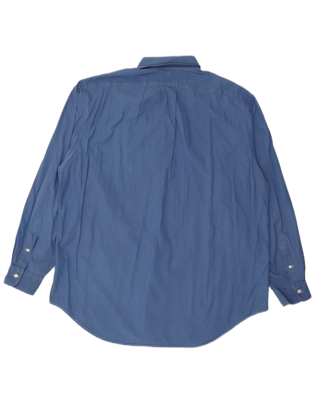 RALPH LAUREN Mens Yarmouth Loose Fit Shirt Size 17 XL Blue Cotton