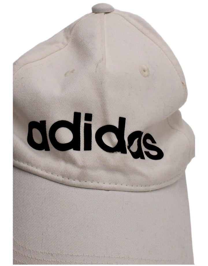 Adidas Mens Graphic Baseball Cap One Size White Cotton