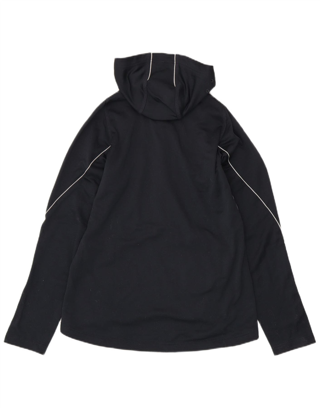 ADIDAS Womens Climawarm Zip Neck Hoodie Jumper UK 12 Medium  Navy Blue