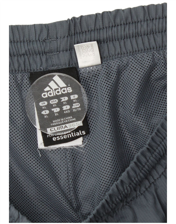 Adidas Mens Capri Tracksuit Trousers XL  Grey Polyester