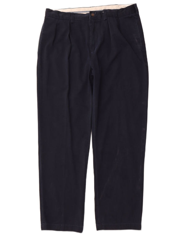 Polo Ralph Lauren Mens Pegged Chino Trousers W34 L30 Navy Blue Cotton
