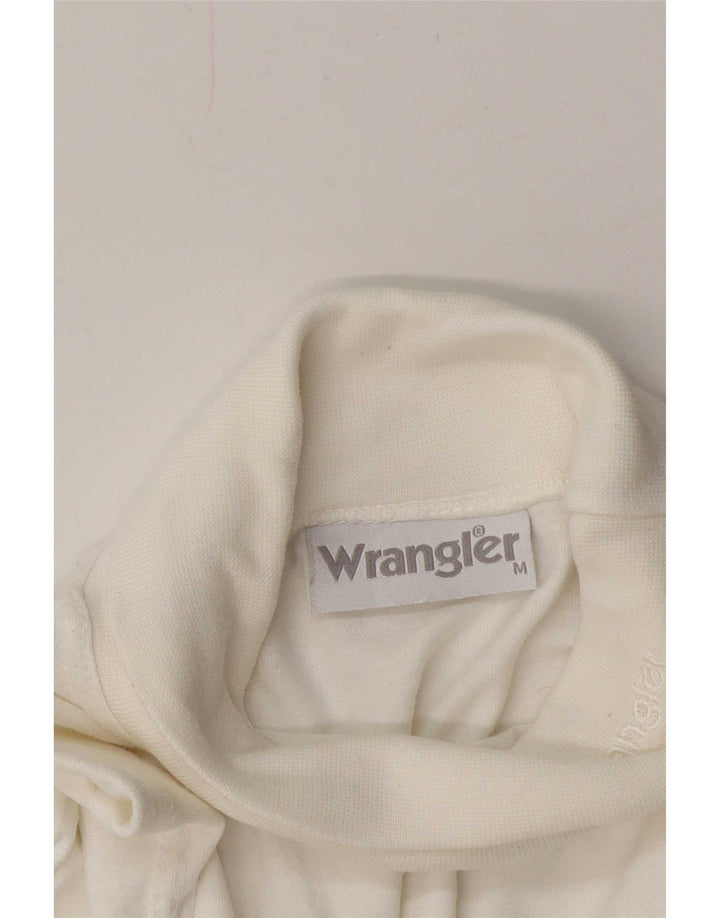 Wrangler Mens Roll Neck Top Long Sleeve Medium White