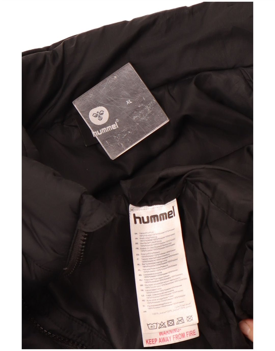 Hummel Mens Padded Jacket UK 42 XL Black Polyester