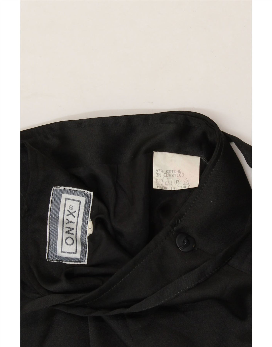 ONYX Womens Wrap Skirt UK 16 Large W32 Black Vintage Onyx and Second-Hand Onyx from Messina Hembry 