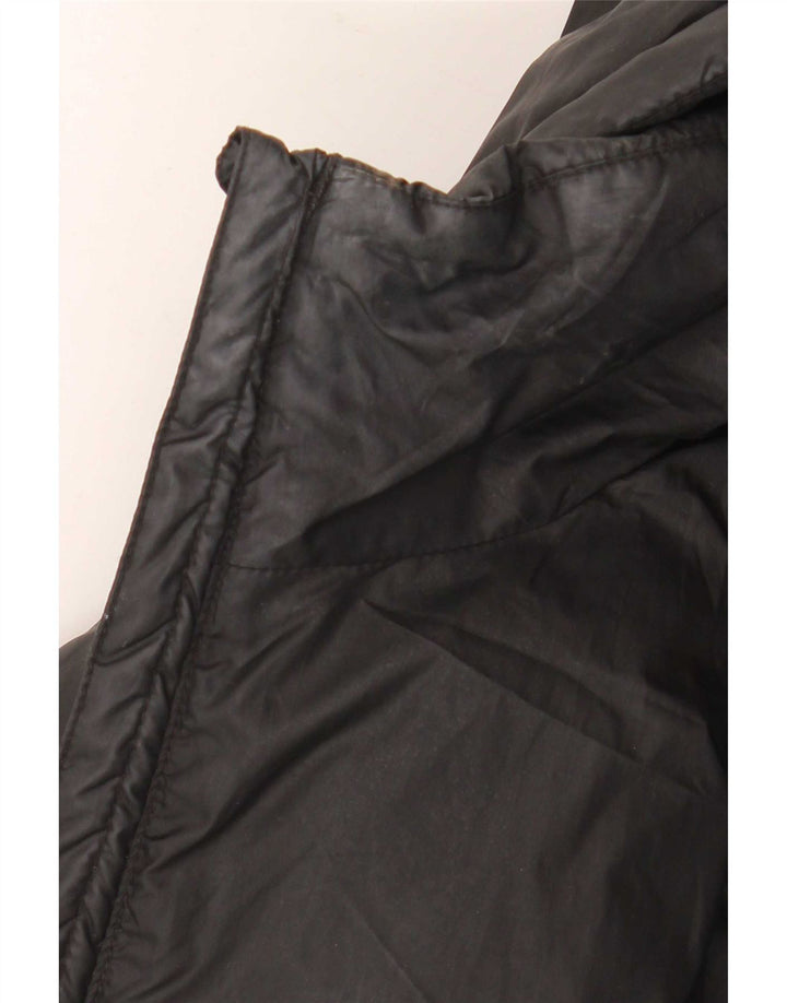 Ellesse Womens Hooded Oversized Padded Jacket UK 12 Medium Black Polyester