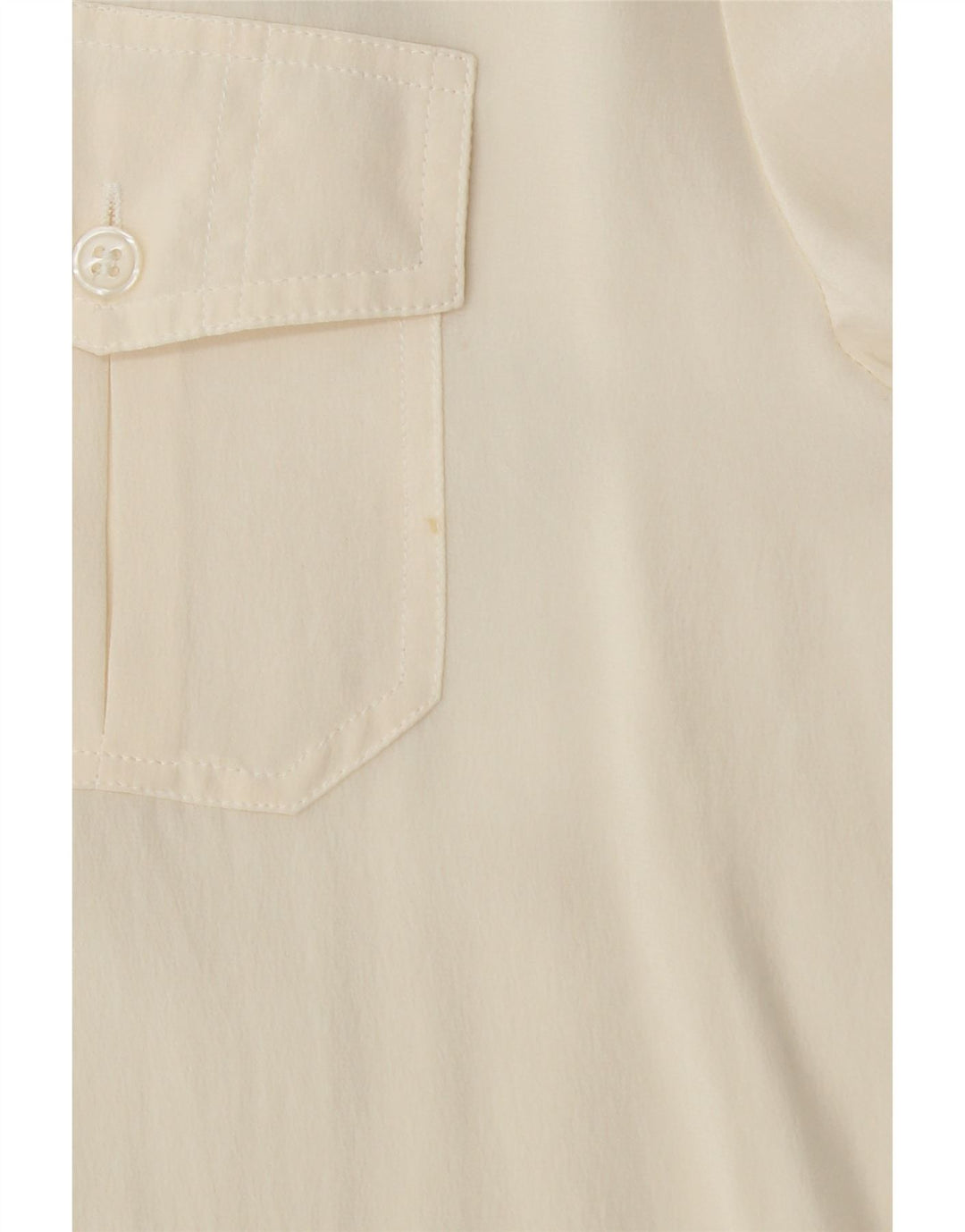 PROJECT Womens Shirt Blouse UK 18 XL Off White Silk