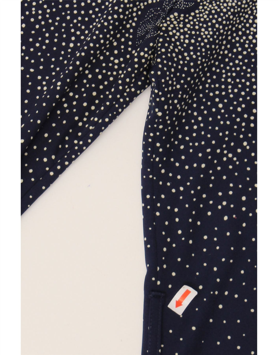 VINTAGE Womens Shirt IT 42 Medium Navy Blue Floral Polyester Vintage Vintage and Second-Hand Vintage from Messina Hembry 