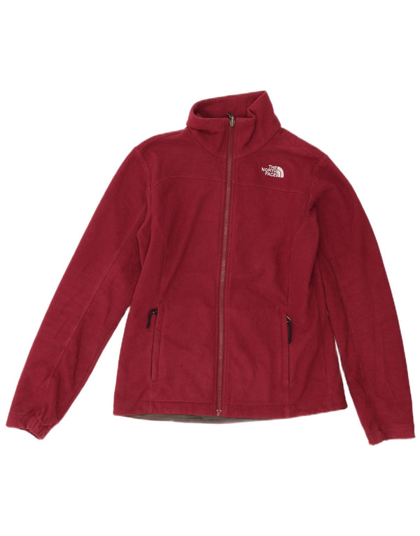 The North Face Womens Fleece Jacket UK 10 Small Burgundy Polyester