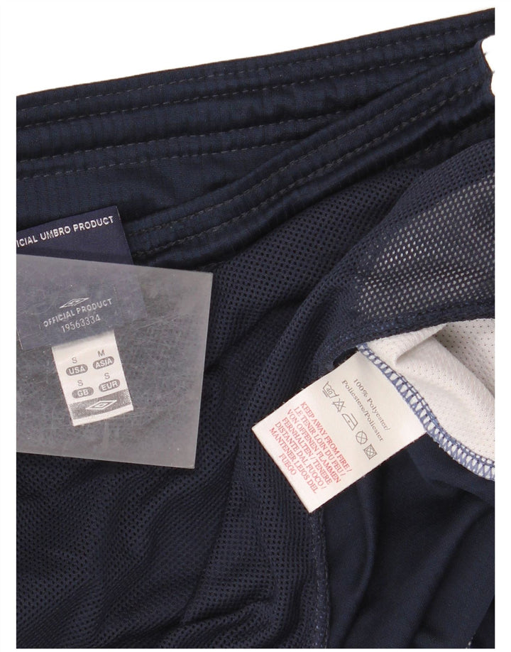 Umbro Mens England Sport Shorts Small  Navy Blue Colourblock Polyester