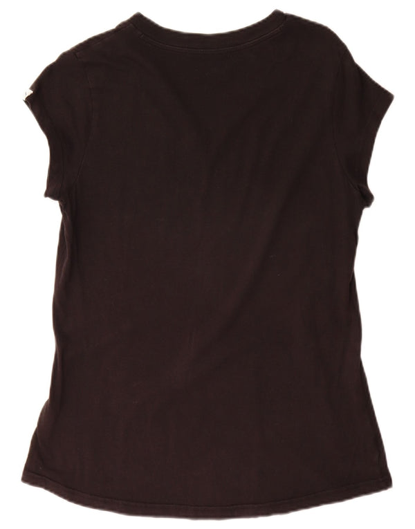 Puma Womens Graphic T-Shirt Top UK 14 Large Black