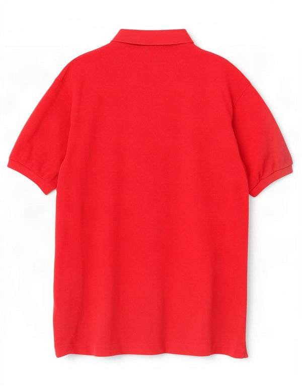 Lacoste Mens Polo Shirt Size 7 2XL Red Cotton