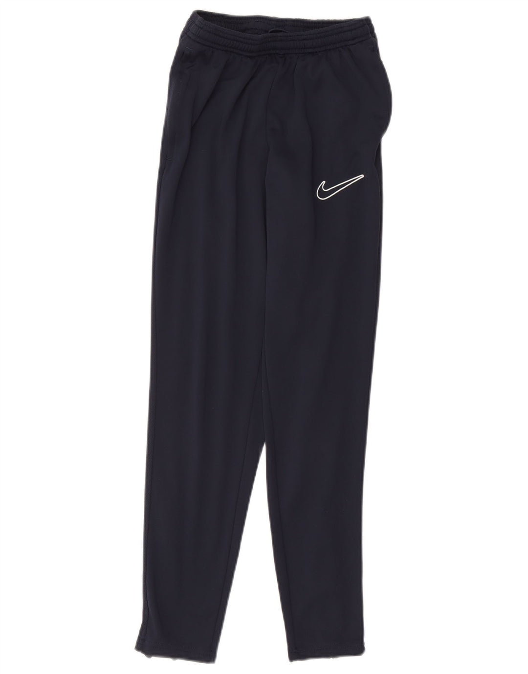 NIKE Mens Dri Fit Graphic Tracksuit Trousers Small  Navy Blue Polyester