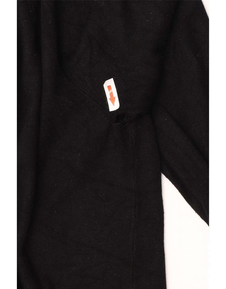 Zara Womens Cardigan Sweater UK 14 Large Black