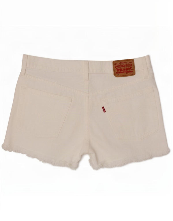 Levi's Womens 501 Denim Shorts W28 Medium White Cotton