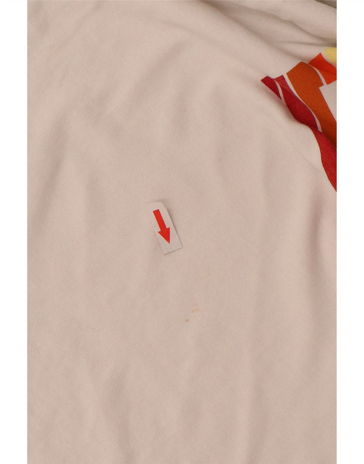 LEVI'S Womens Graphic T-Shirt Top UK 10 Small White Cotton