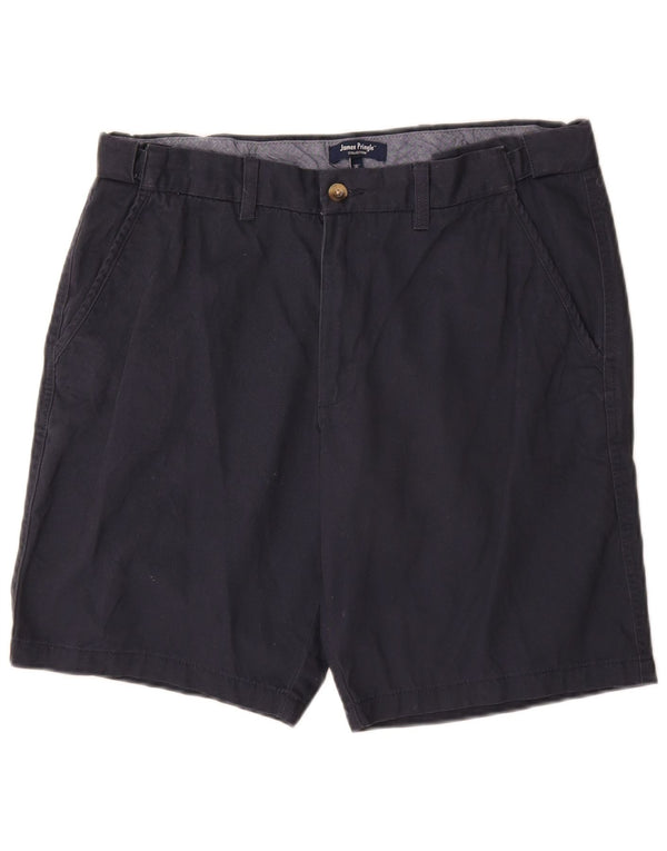 James Pringle Mens Chino Shorts W36 Large Navy Blue Cotton Classic