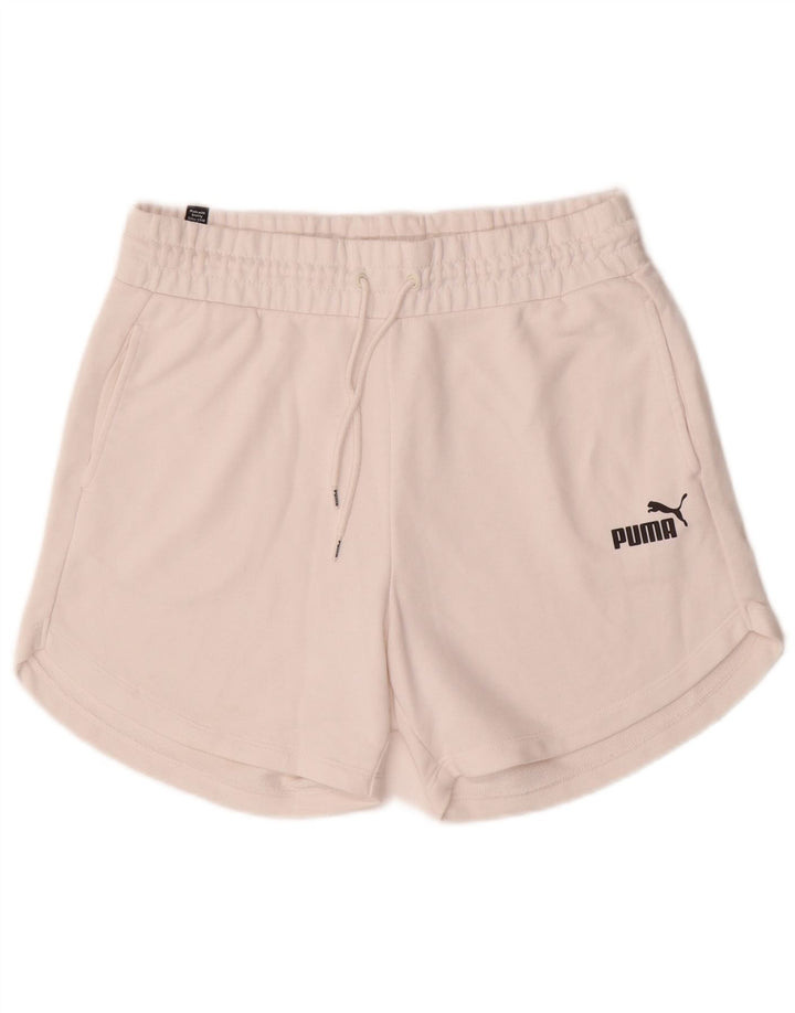 Puma Womens Sport Shorts UK 14 Medium  White