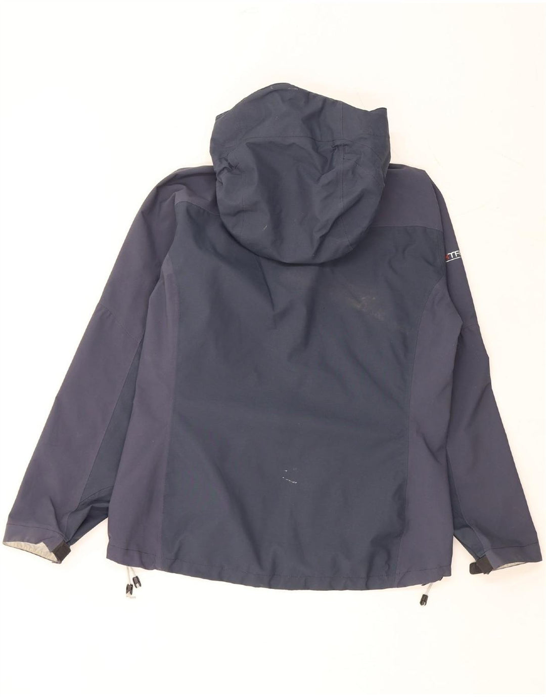 BERGHAUS Mens Hooded Rain Jacket UK 38 Medium Navy Blue Nylon