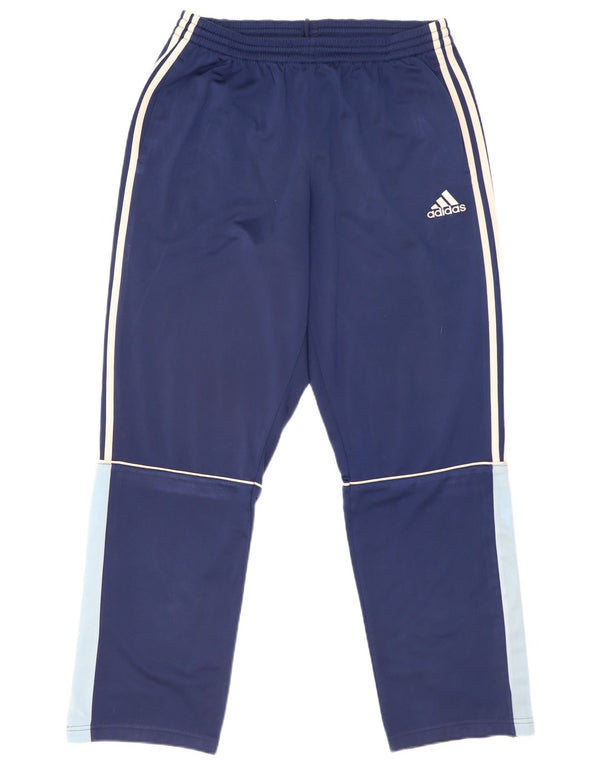 Adidas Mens Tracksuit Trousers UK 40/42 Medium Navy Blue Colourblock