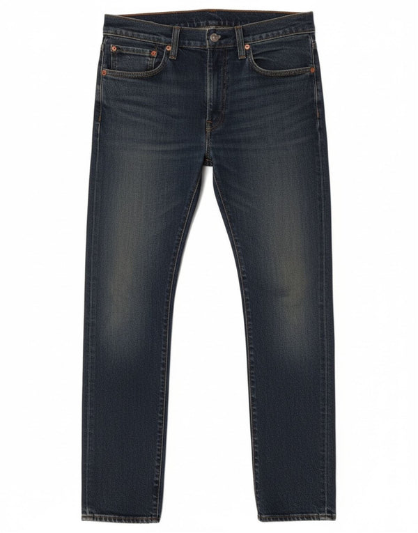 Levi's Mens Skinny Tapered Jeans W34 L30 Navy Blue Cotton