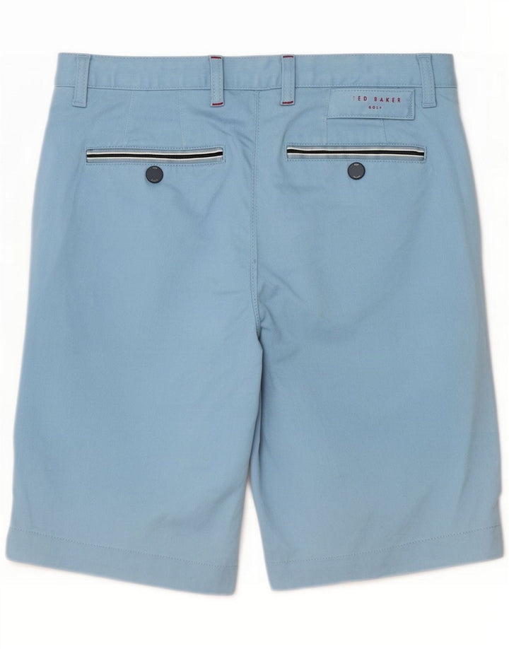 Ted Baker Mens Chino Shorts Small W30 Blue Lyocell