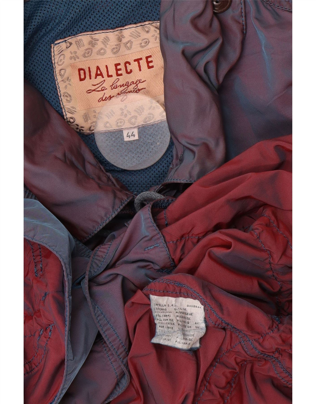 Vintage Womens Oversized Utility Jacket IT 44 Medium Blue Polyamide