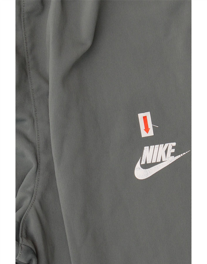 NIKE Boys Tracksuit Trousers Joggers 13-14 Years XL Grey Polyester