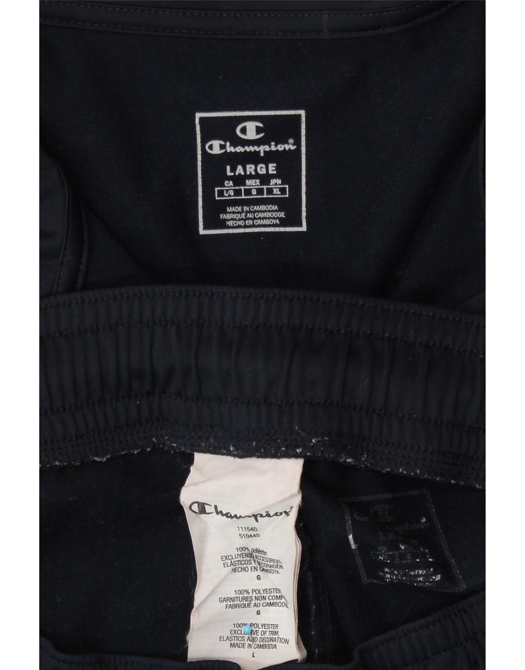 Champion Womens Graphic Full Tracksuit UK 16 Large  Navy Blue Polyester