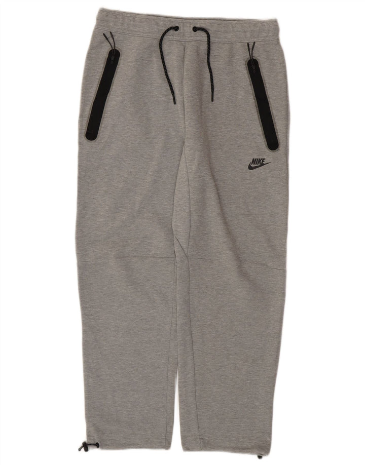 NIKE Mens Tracksuit Trousers Medium  Grey Cotton