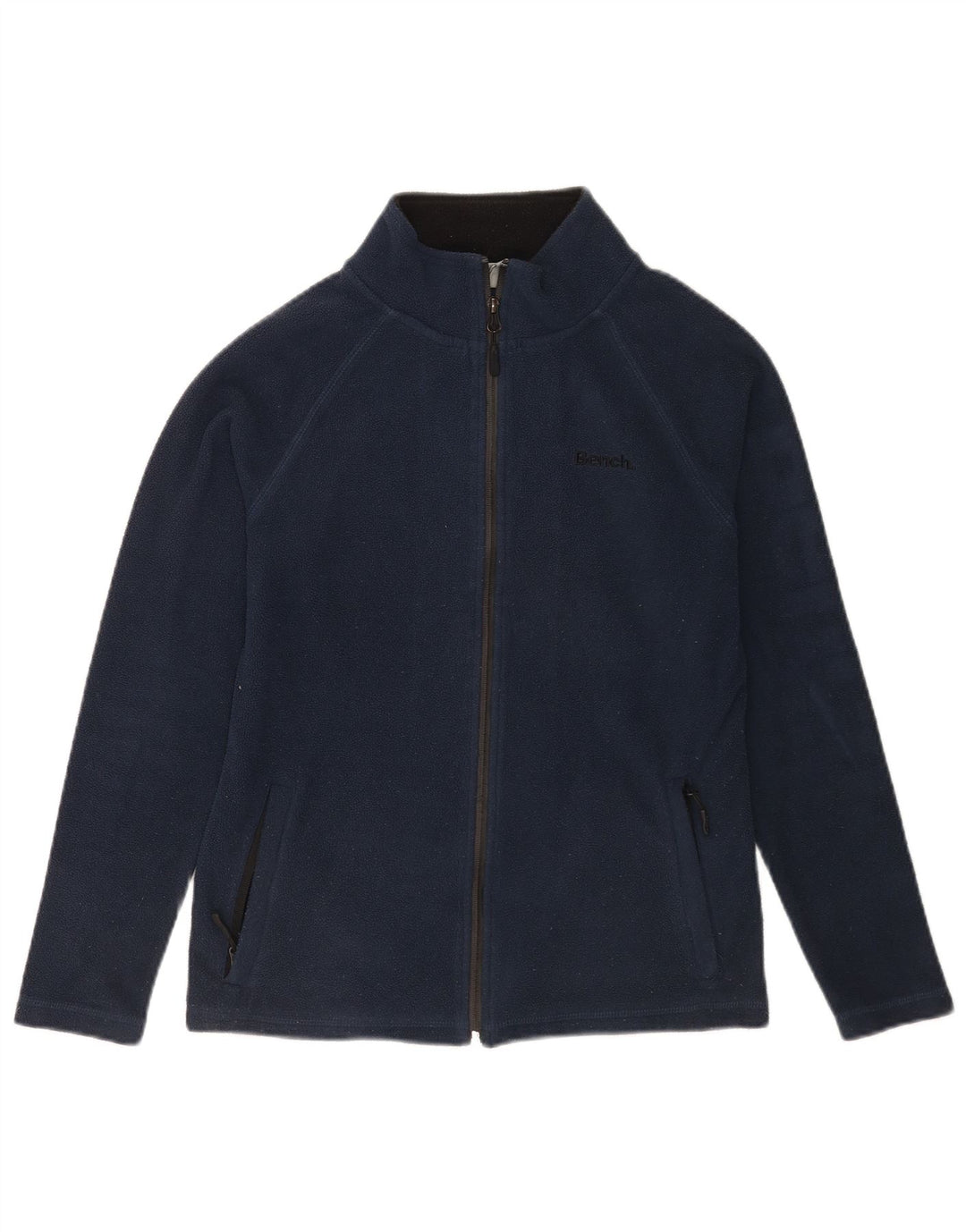 Bench Womens Fleece Jacket UK 10 Small Navy Blue Polyester