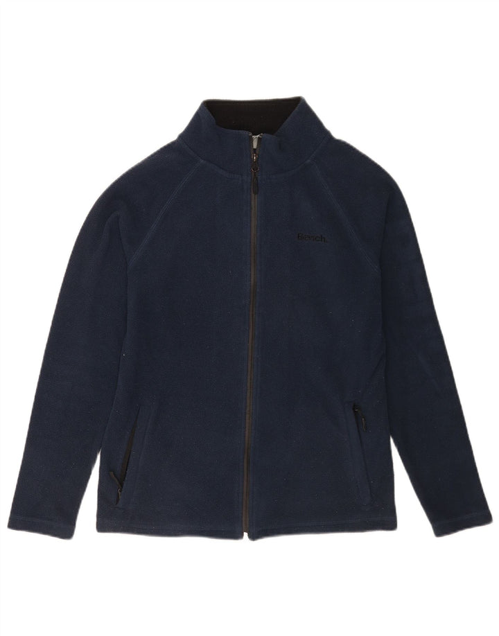 Bench Womens Fleece Jacket UK 10 Small Navy Blue Polyester