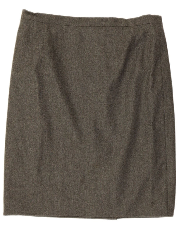 Roccobarocco Womens Straight Skirt IT 47 Large W34  Grey
