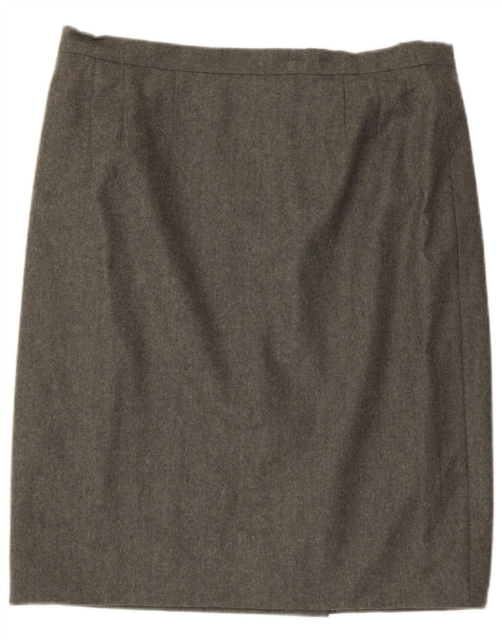 Roccobarocco Womens Straight Skirt IT 47 Large W34  Grey