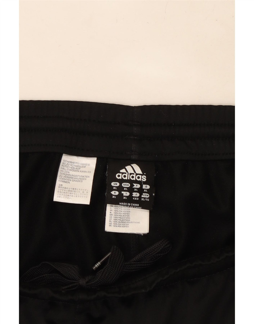 ADIDAS Mens Tracksuit Trousers XL  Black Polyester