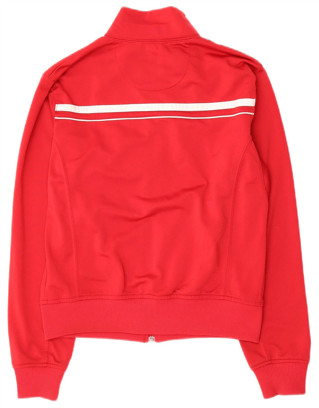 Nike Womens Tracksuit Top Jacket UK 10/12 Medium Red Polyester