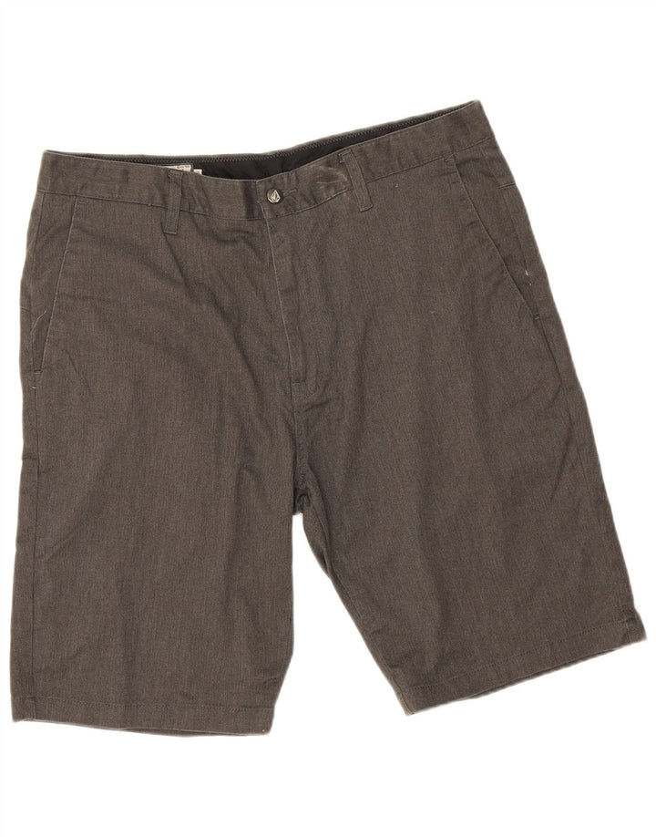 Volcom Mens Chino Shorts W36 Large Grey Cotton