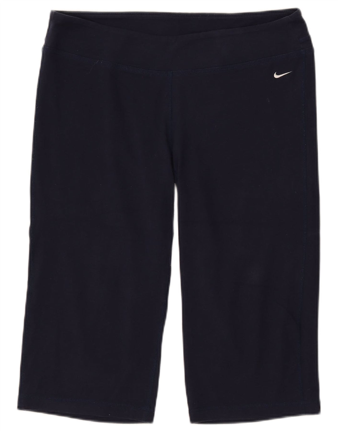 NIKE Womens Dri Fit Graphic Bermuda Sport Shorts UK 16 Large  Navy Blue