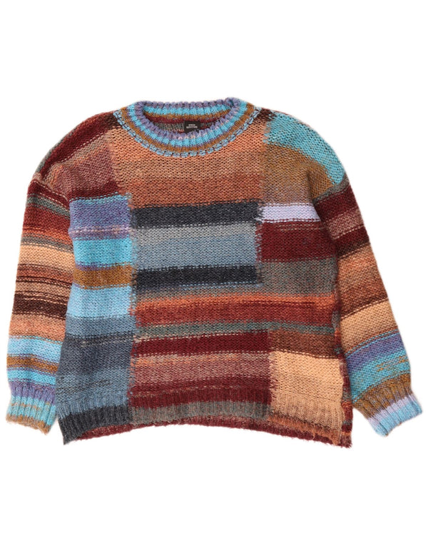 Urban Outfitters Womens Crew Neck Jumper Sweater UK 6 XS Multicoloured